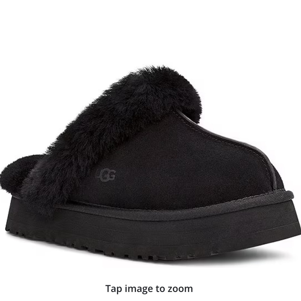Black Ugg Disquette Slippers size 7